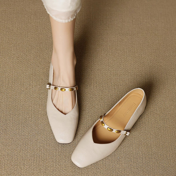 Clemmie | Buckle Mary Jane Flats