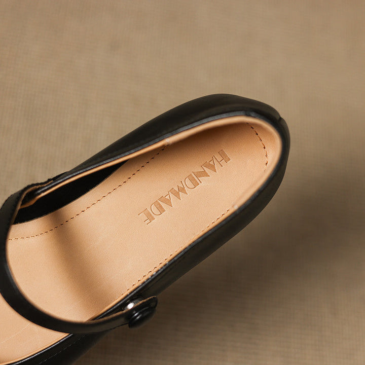 Emel Genuine Leather Flats