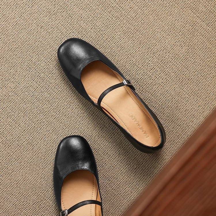 Seren Genuine Leather Flats