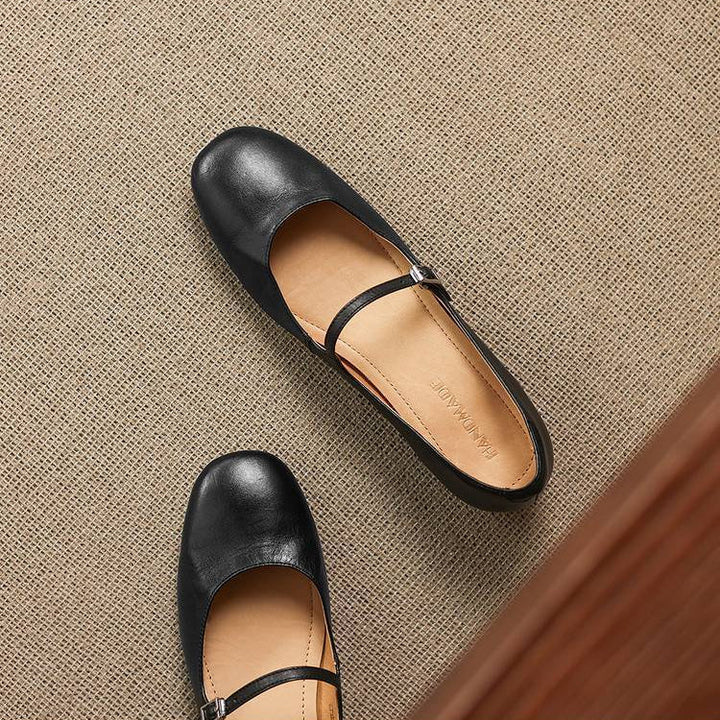 Seren Genuine Leather Flats