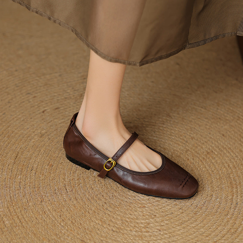Elaine | Ankle-Strap Flats