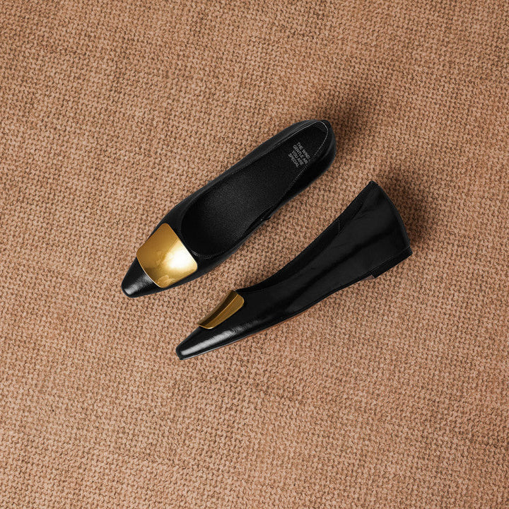 Relia Genuine Leather Flats