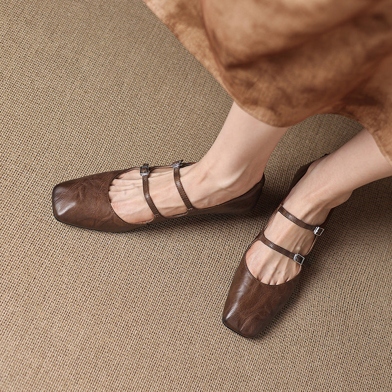 Orik Genuine Leather Flats
