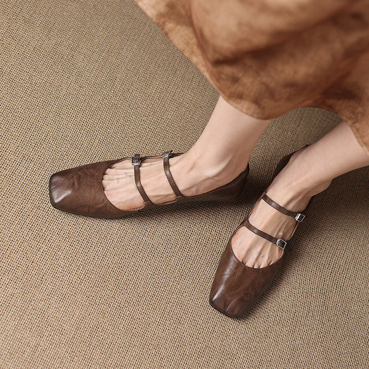 Orik Genuine Leather Flats