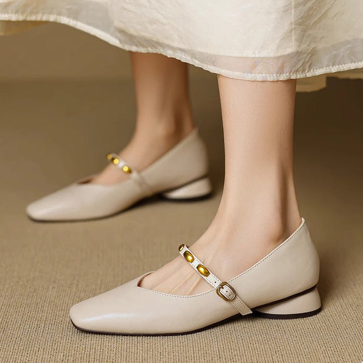 Clemmie | Buckle Mary Jane Flats