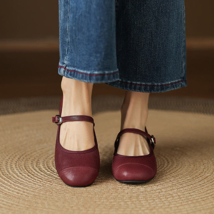 Sela Genuine Leather Flats