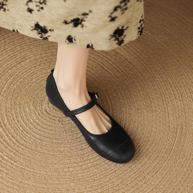 Sela Genuine Leather Flats
