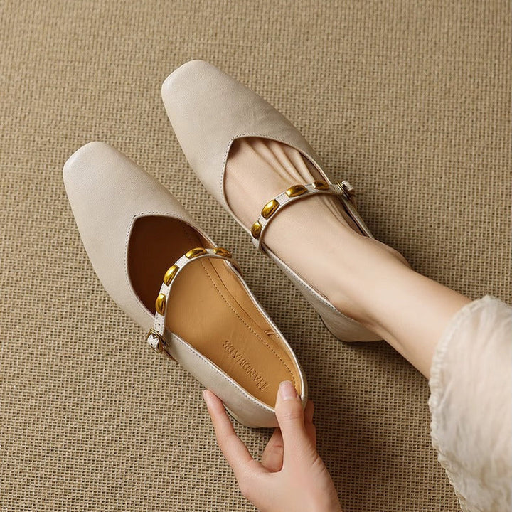 Clemmie | Buckle Mary Jane Flats