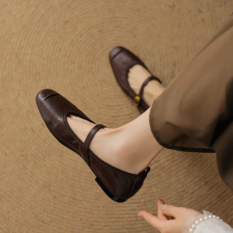 Elaine | Ankle-Strap Flats