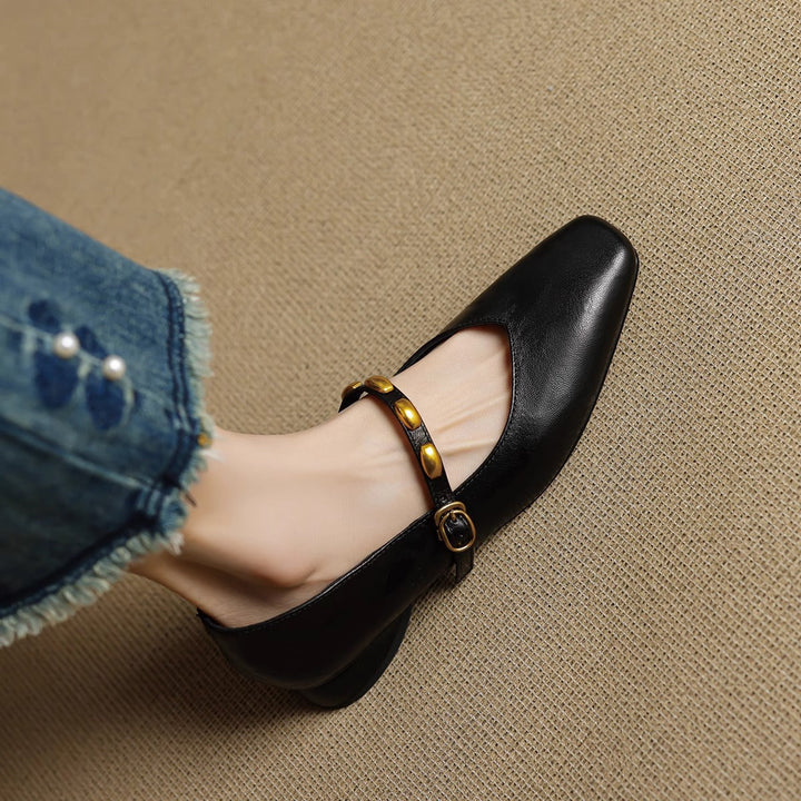 Clemmie | Buckle Mary Jane Flats