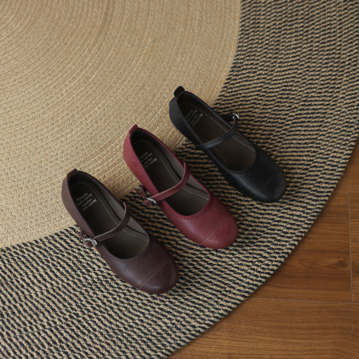 Sela Genuine Leather Flats
