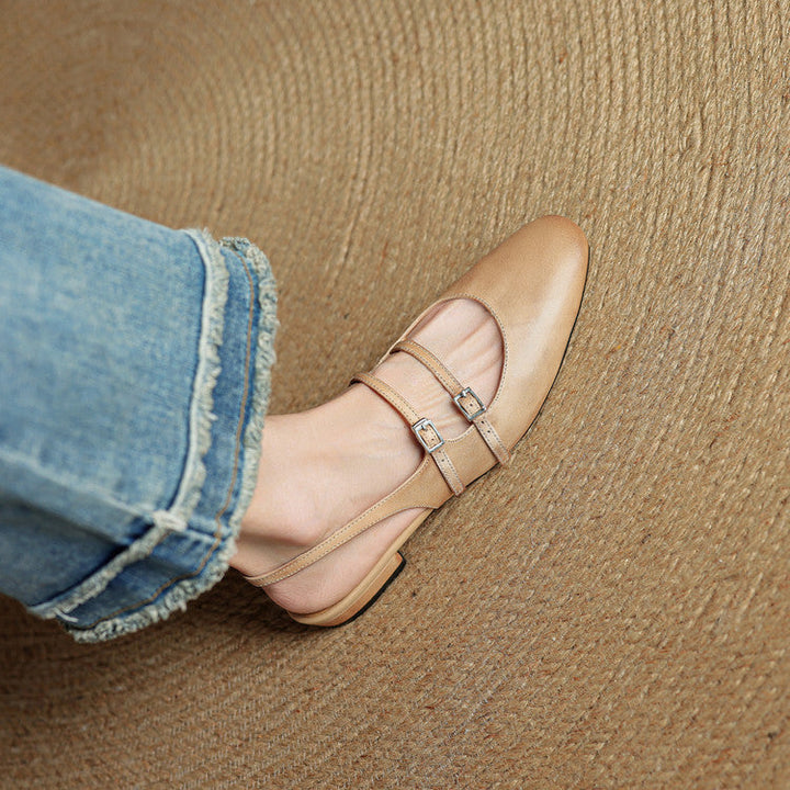 Elira Genuine Leather Flats
