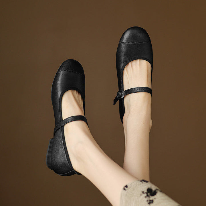 Sela Genuine Leather Flats