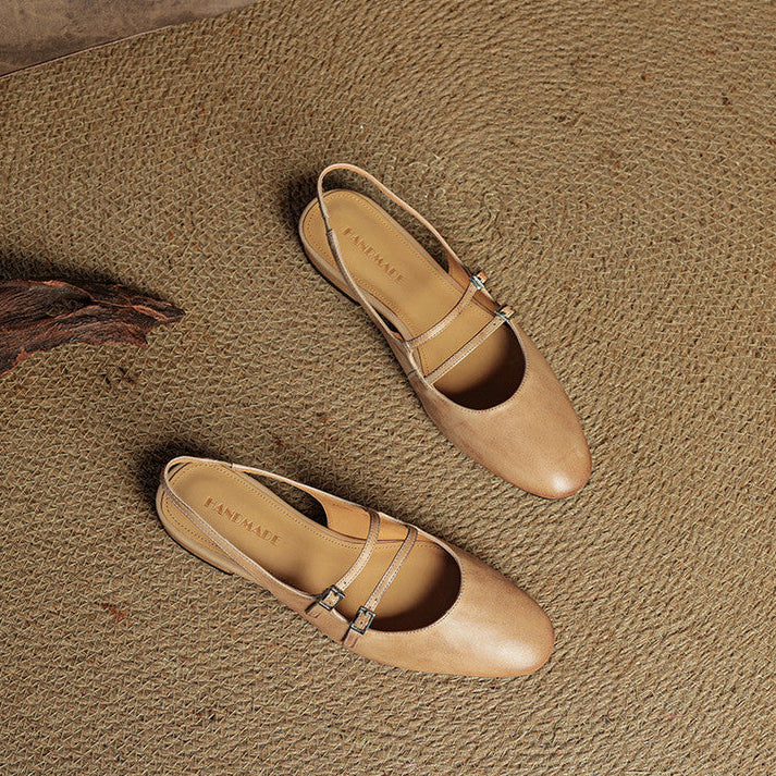 Elira Genuine Leather Flats
