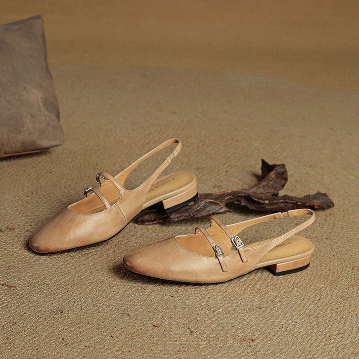 Elira Genuine Leather Flats
