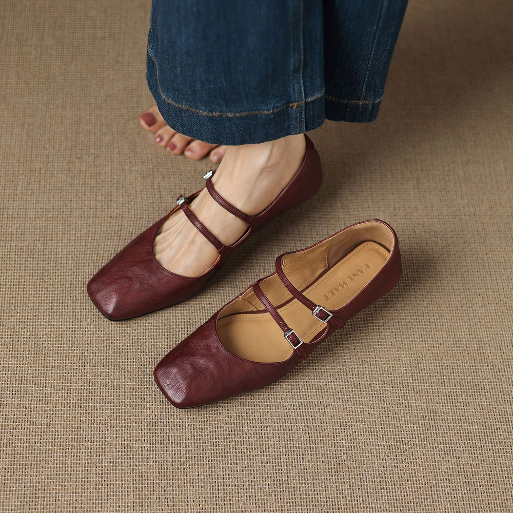 Orik Genuine Leather Flats