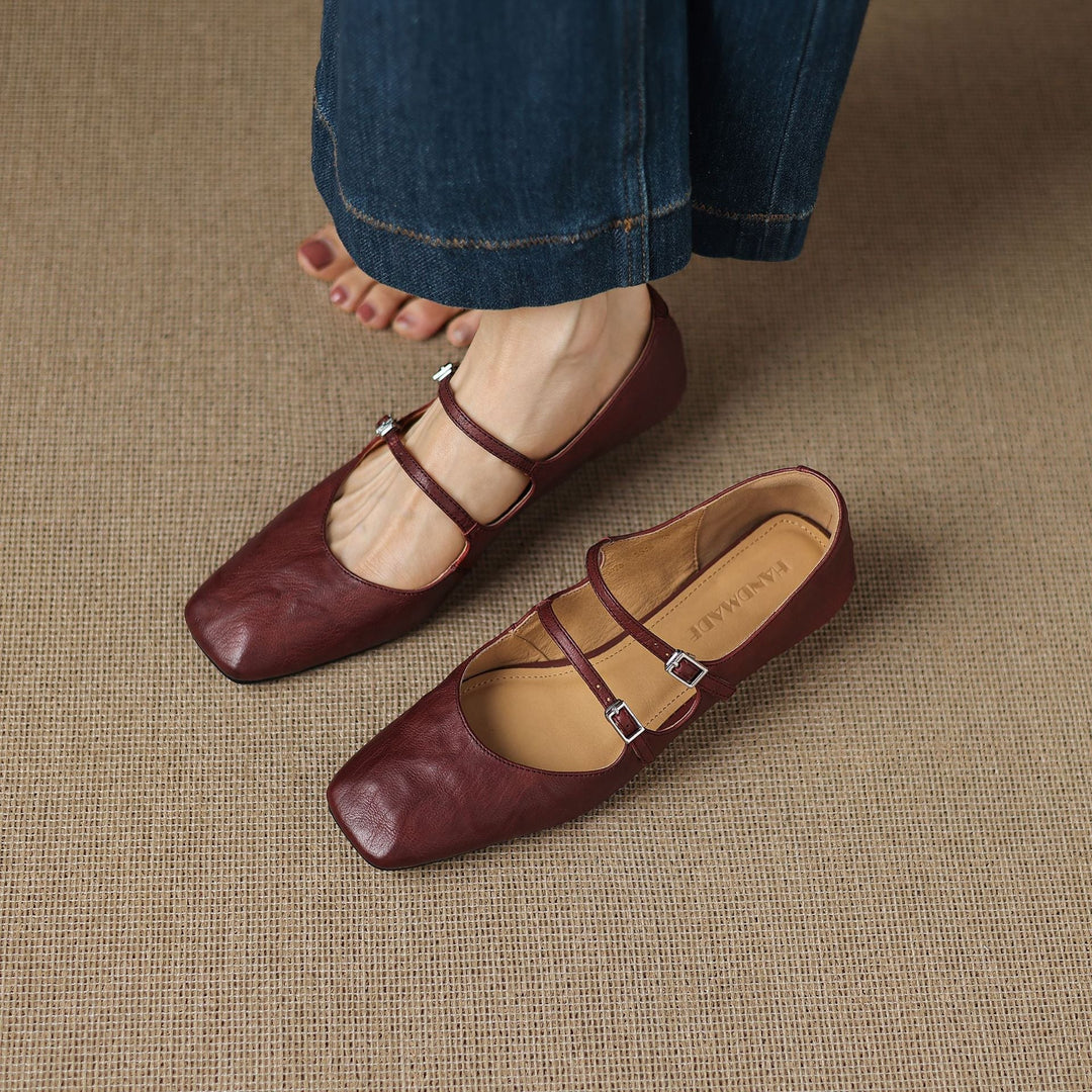Orik Genuine Leather Flats