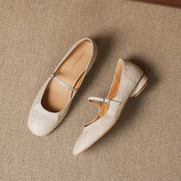 Seren Genuine Leather Flats