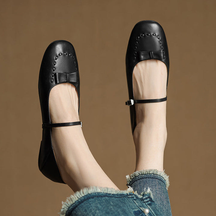 Leva Genuine Leather Flats