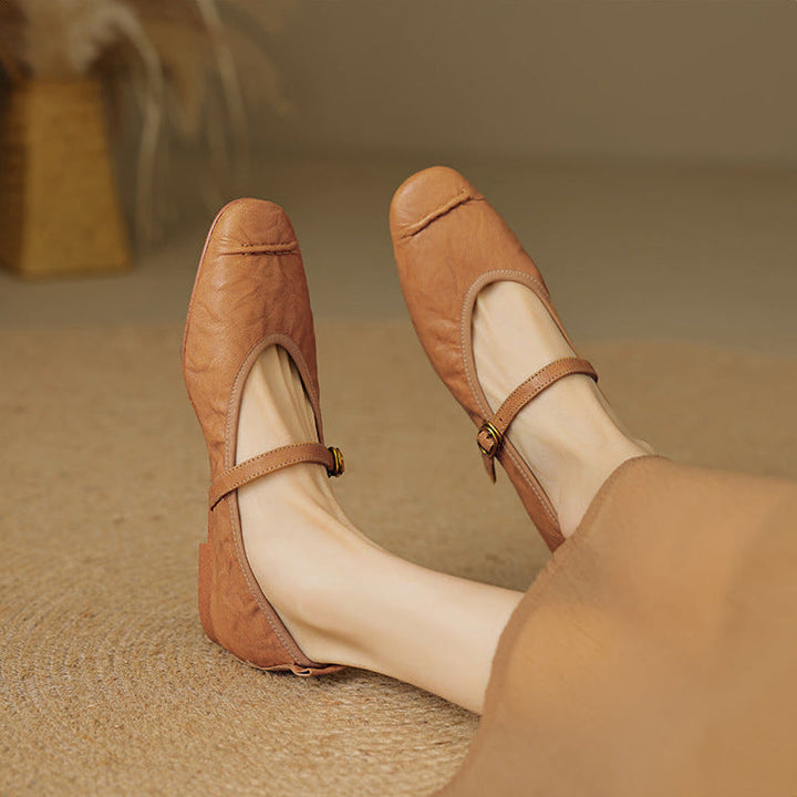Elaine | Ankle-Strap Flats