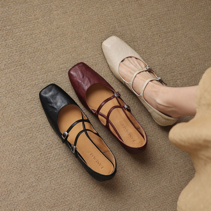 Orik Genuine Leather Flats