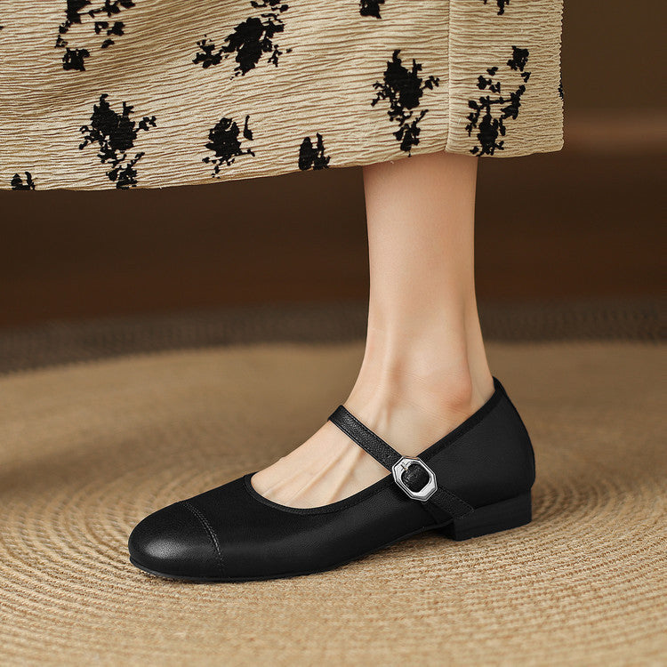 Sela Genuine Leather Flats