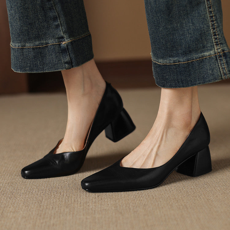 Lila | Pointed Block Heels