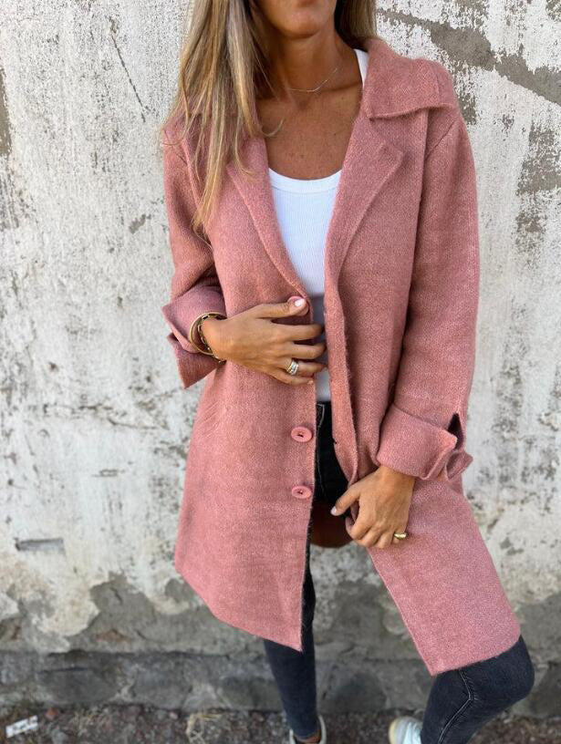 Rosamunda | Longline Brushed Knit Coatigan