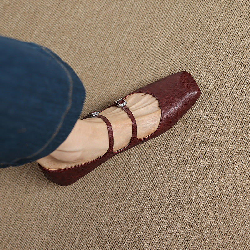 Orik Genuine Leather Flats