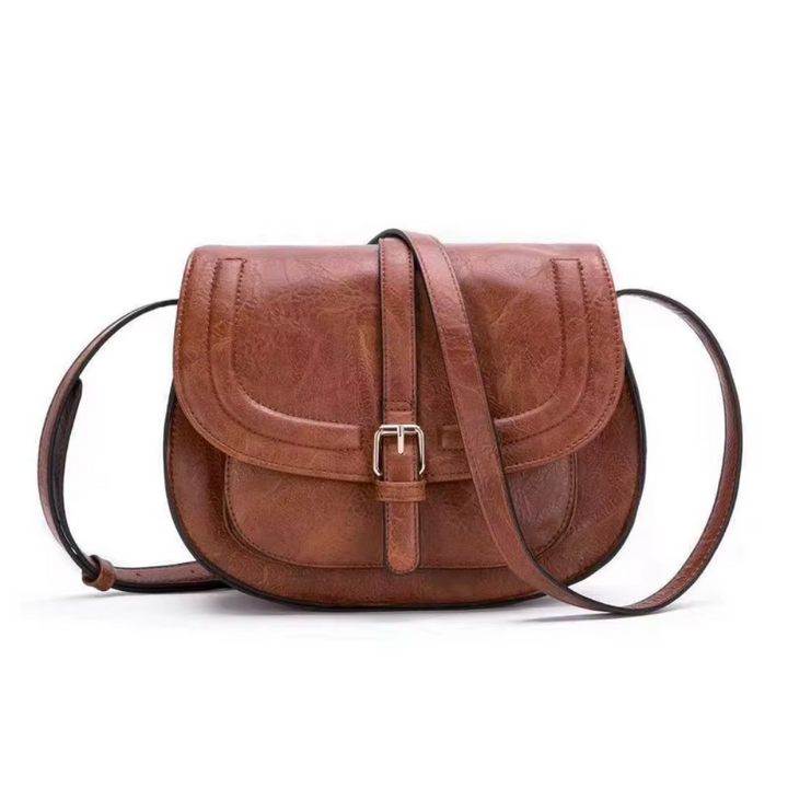 Evelyn Classic Saddle Crossbody Purse