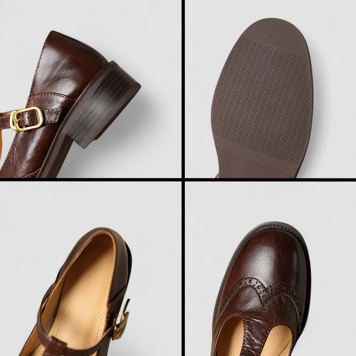 Phyllis | Two-Tone Brogue Mary Janes