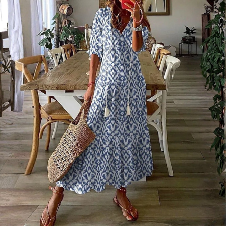 Luna | Casual Boho Style Midi Dress