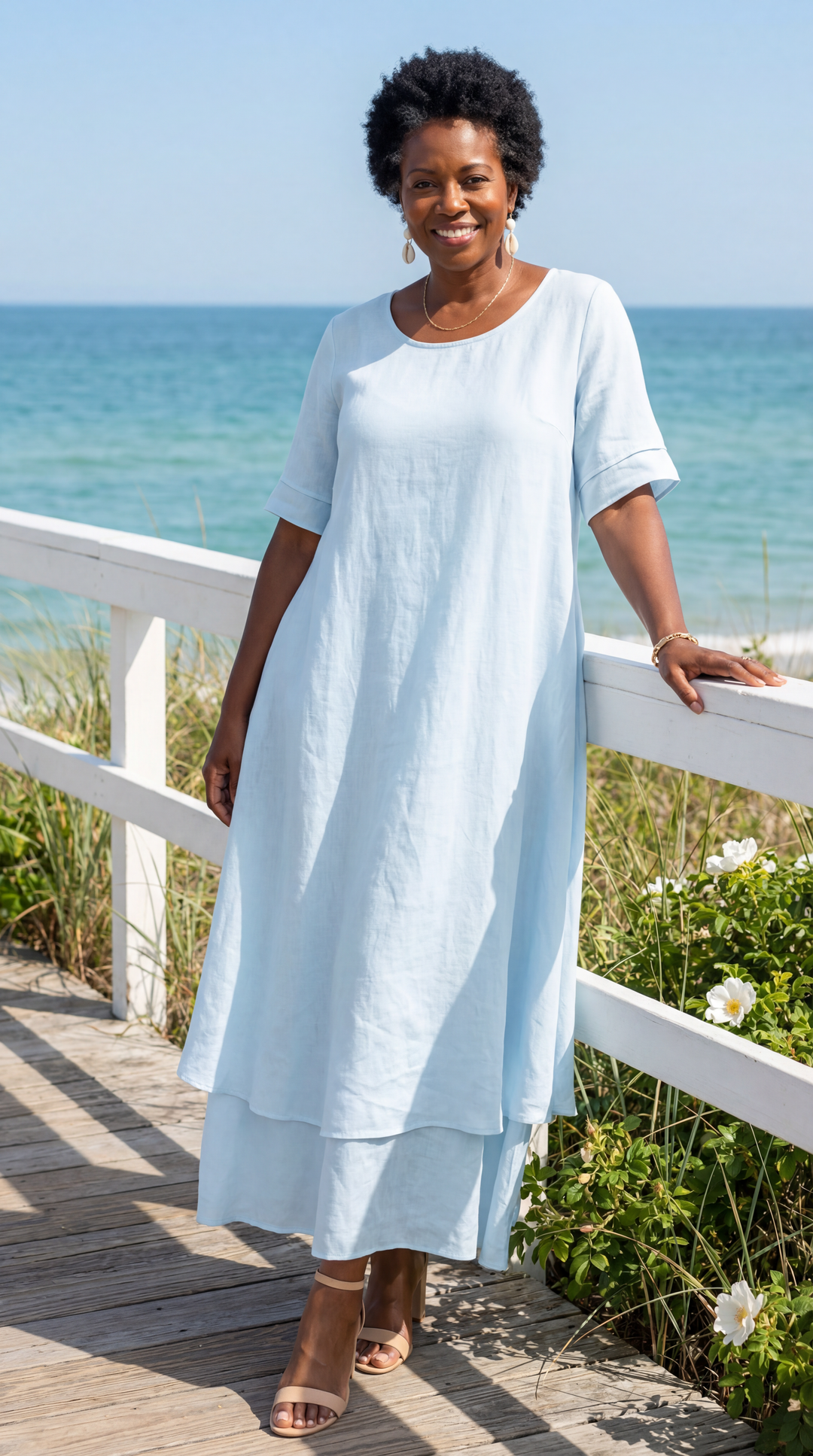 Sophia Fluid Tiered Maxi Dress