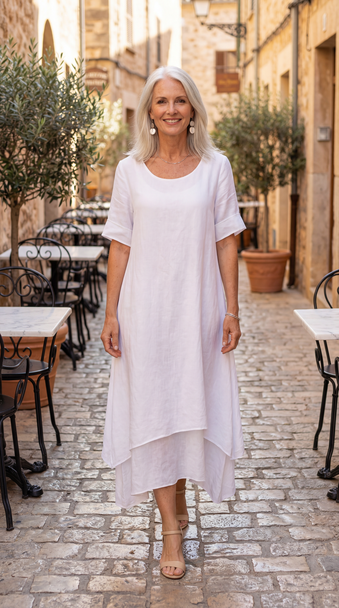 Sophia Fluid Tiered Maxi Dress