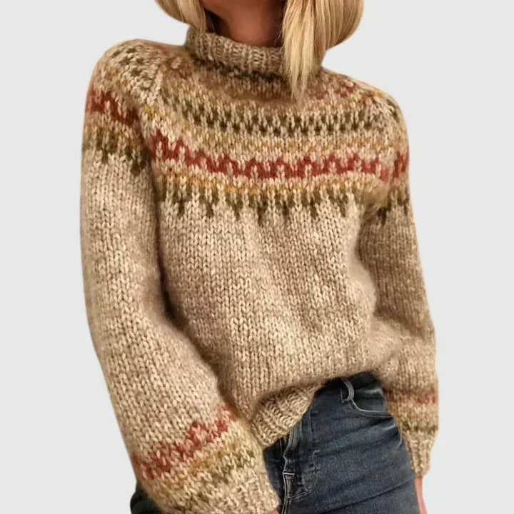 Nia | Fair Isle Crew Sweater