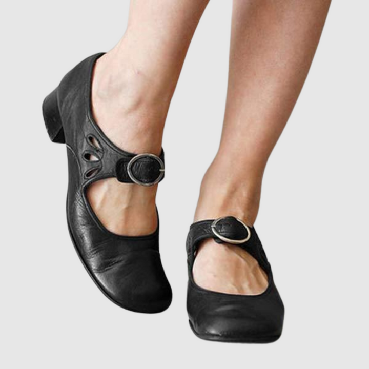 Daisy | Leather Mary Jane Flats