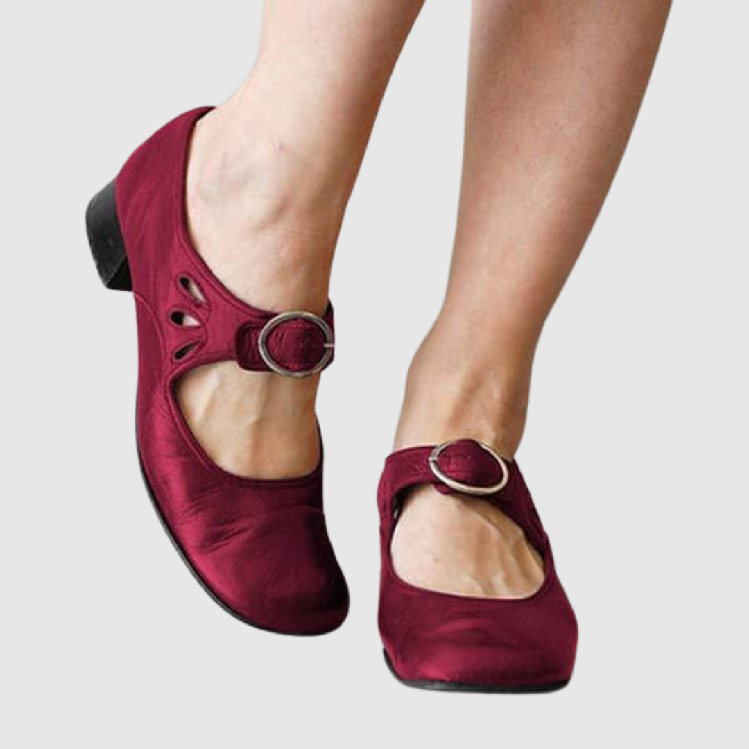 Daisy | Leather Mary Jane Flats