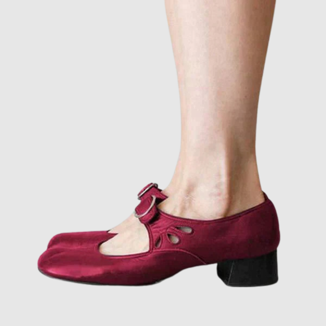 Daisy | Leather Mary Jane Flats