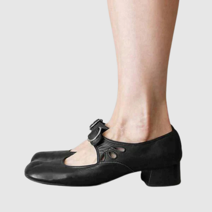 Daisy | Leather Mary Jane Flats