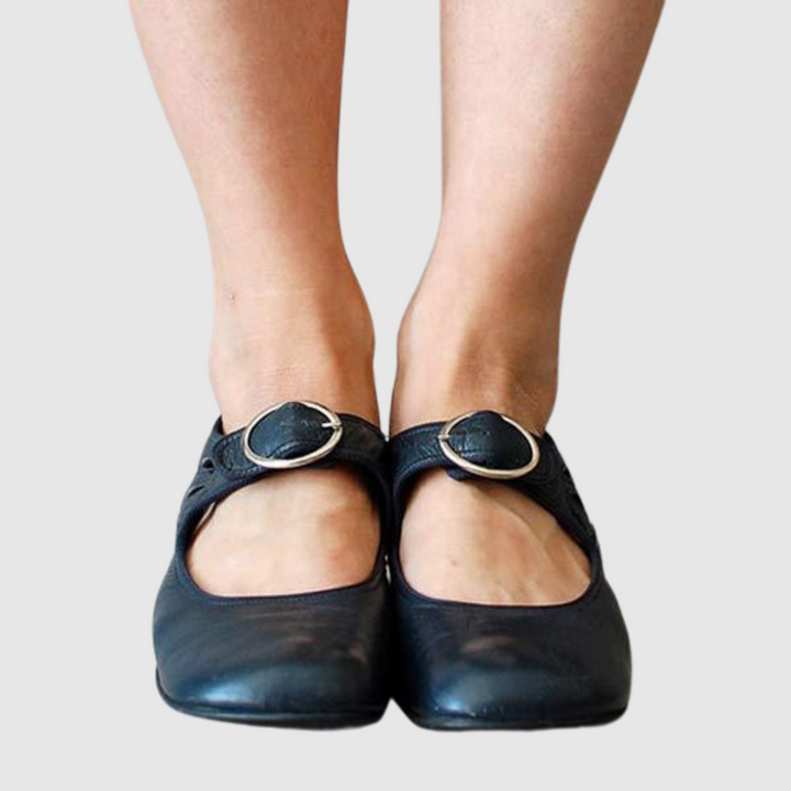 Daisy | Leather Mary Jane Flats