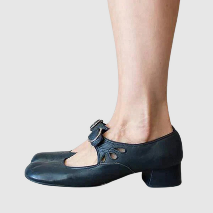 Daisy | Leather Mary Jane Flats