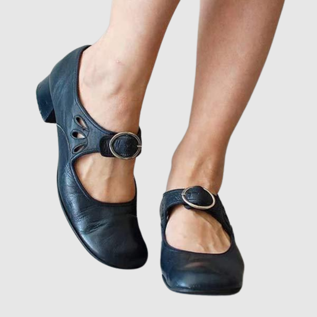 Daisy | Leather Mary Jane Flats