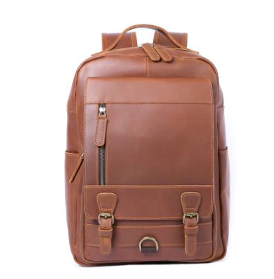 Jason - Luxury Tan Leather Backpack