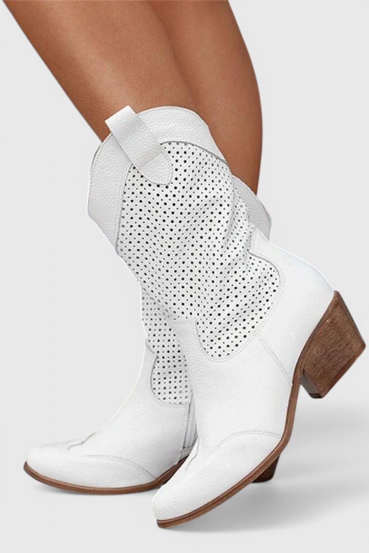 Annalla Zippered Lightweight Western Boots