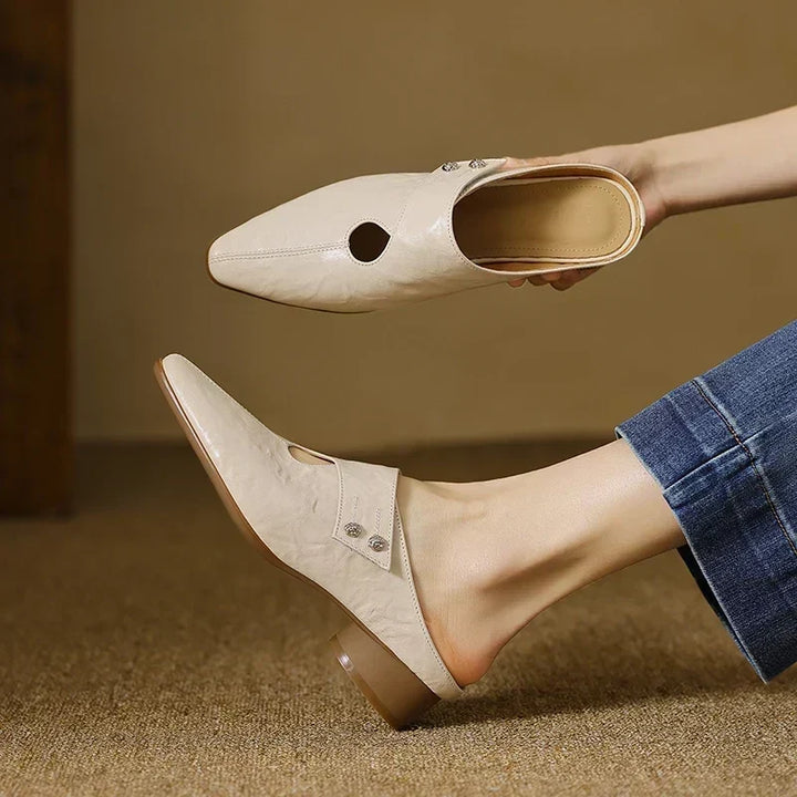 Maud | Pointed Slip-On Mules