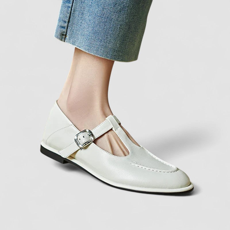 Edith | T-Bar Mary Jane Low Heels