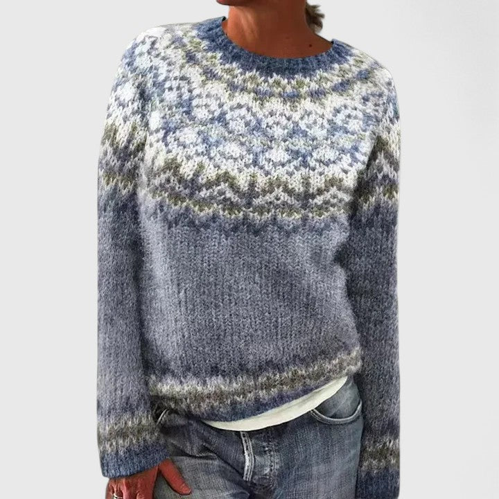 Cilla | Fair Isle Yoke Sweater
