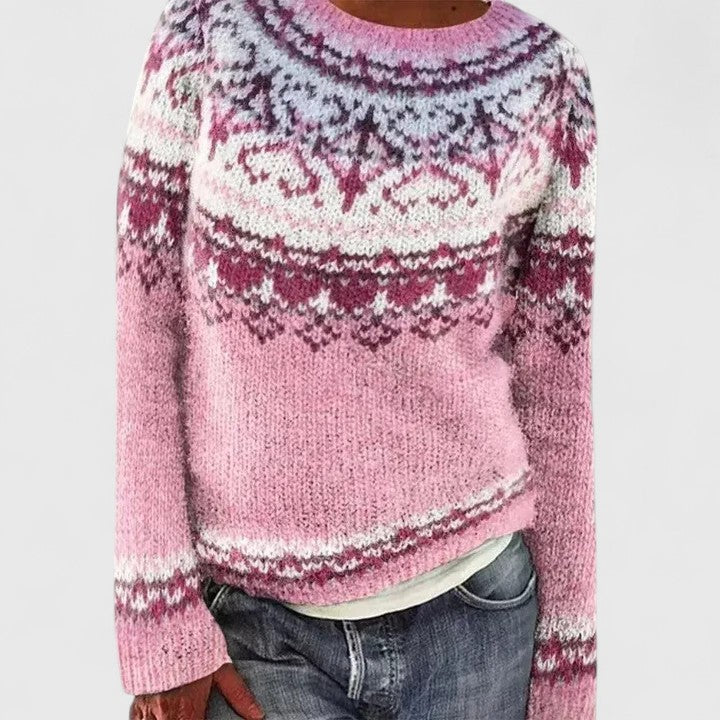 Cilla | Fair Isle Yoke Sweater