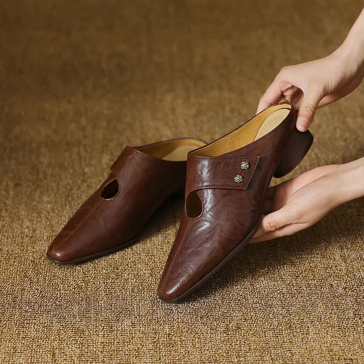 Maud | Pointed Slip-On Mules