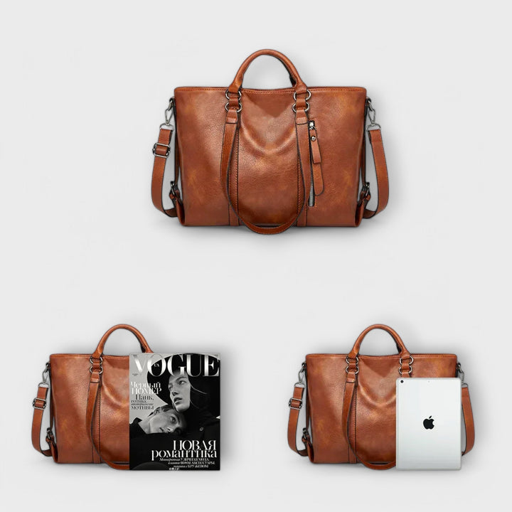 Mabyn | Large Buckle-Strap Tote